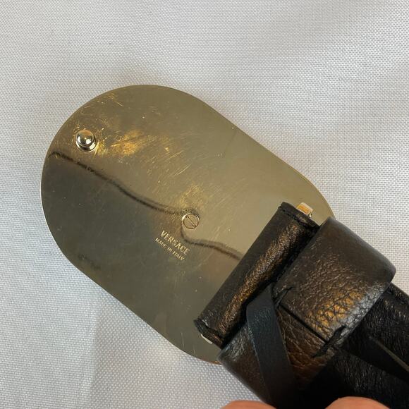 Versace Men's Leather Belt, Black- 85/34, DCDD690.DNAPA - Picture 5 of 9